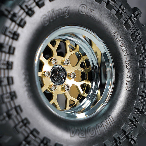 INJORA 1.9" ModuWheel Brass & Aluminum -9.65mm Offset Wheels For 1/10 RC Crawlers