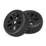 1/8 Thrasher F/R Buggy Tires MTD 17mm Black Ripper Wheel (2)