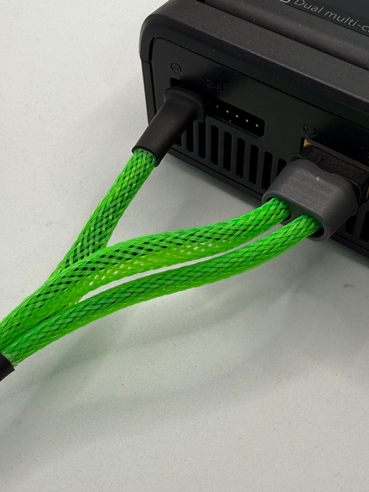 Silver Horse RC - Quick Draw 2mm Bullet Battery Charging Cable Green