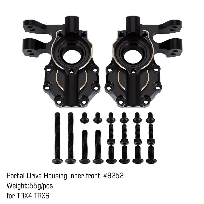 INJORA Black Brass Counterweight 55g Drive Housing #8252 For TRX-4