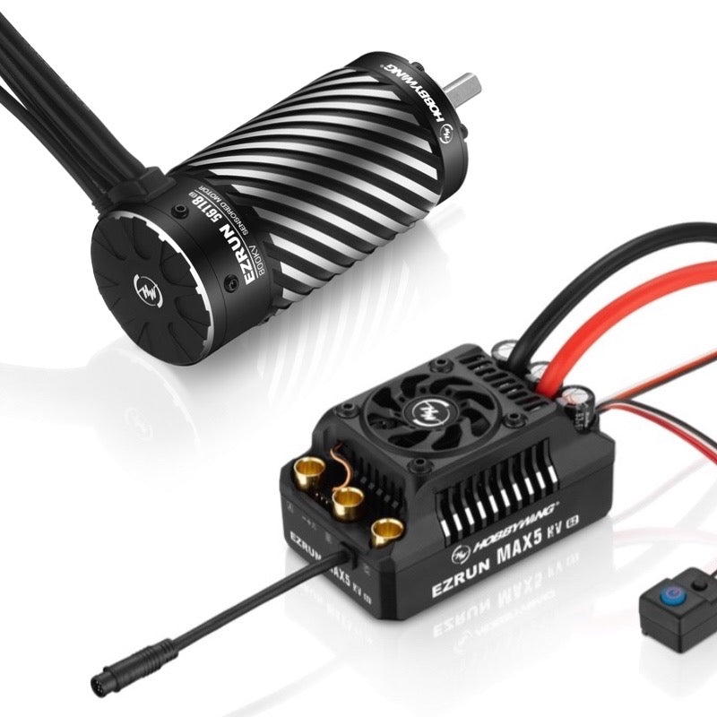 Hobbywing EZRun MAX5 G2 Sensored Brushless ESC & Motor Combo w/56118SD (1100kV)