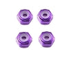 MARKA RACING ALU 2MM WHEEL LOCK NUT - PURPLE (4PCS)
