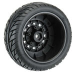 Pro-Line Street Fighter SC 2.2/3.0 Tires w/Raid Wheels (Black) (2) (M2) w/12mm Removable Hex