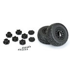 Pro-Line Street Fighter SC 2.2/3.0 Tires w/Raid Wheels (Black) (2) (M2) w/12mm Removable Hex