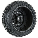 Pro-Line Badlands SC 2.2/3.0 Tires w/Raid Wheels (Black) (2) (M2) w/12mm Removable Hex