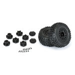 Pro-Line Badlands SC 2.2/3.0 Tires w/Raid Wheels (Black) (2) (M2) w/12mm Removable Hex