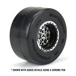 Pro-Line Showtime+ Wide Drag Spec Rear Drag Racing Wheels (2) w/12mm Hex (Black)4.99