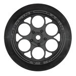 Pro-Line Showtime Front Drag Racing Wheels w/12mm Hex (Black) (2)