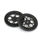 Pro-Line Showtime Front Drag Racing Wheels w/12mm Hex (Black) (2)