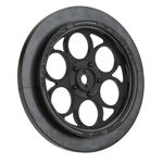 Pro-Line Showtime Front Drag Racing Wheels w/12mm Hex (Black) (2)