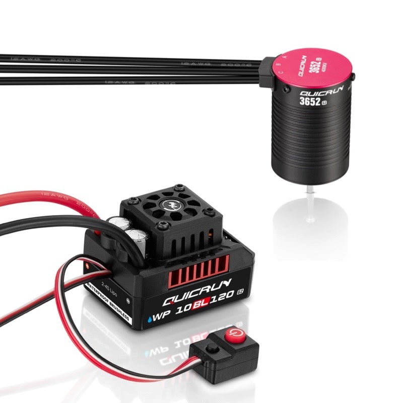 Hobbywing QuicRun 10BL120 G2 Sensorless Brushless ESC/3652SL Motor Combo (4000kV)