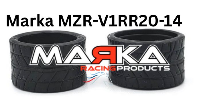 MZR-V1RR 14mm Rear Tire Marka V1 Mini-Z RCP Rubber Rear Radial Tire