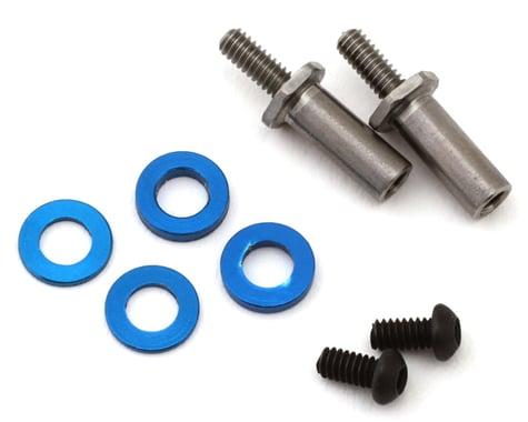 Team Associated RC28R Factory Team Titanium Adjustable Front Axles (2)