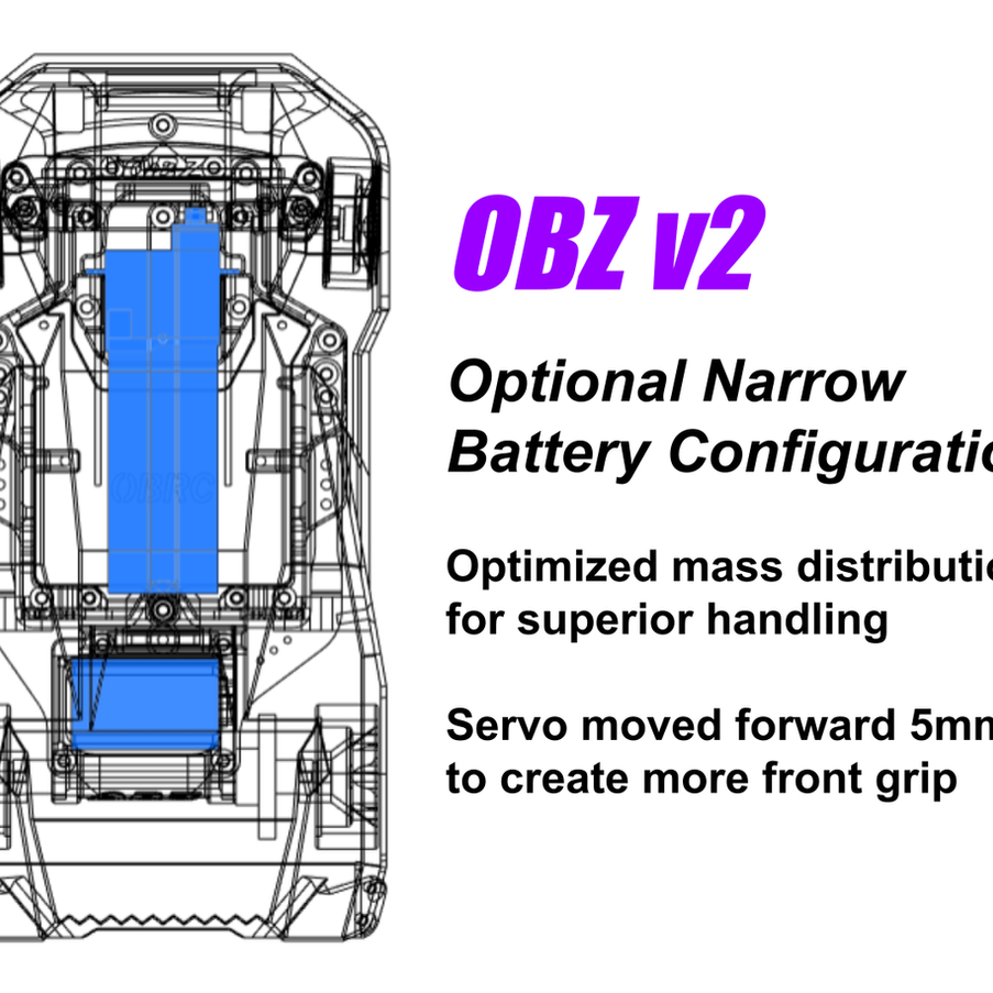 ByeBye Racing OBZ v2.0 1/28th Scale Pan Car BBR Factory Edition Kit