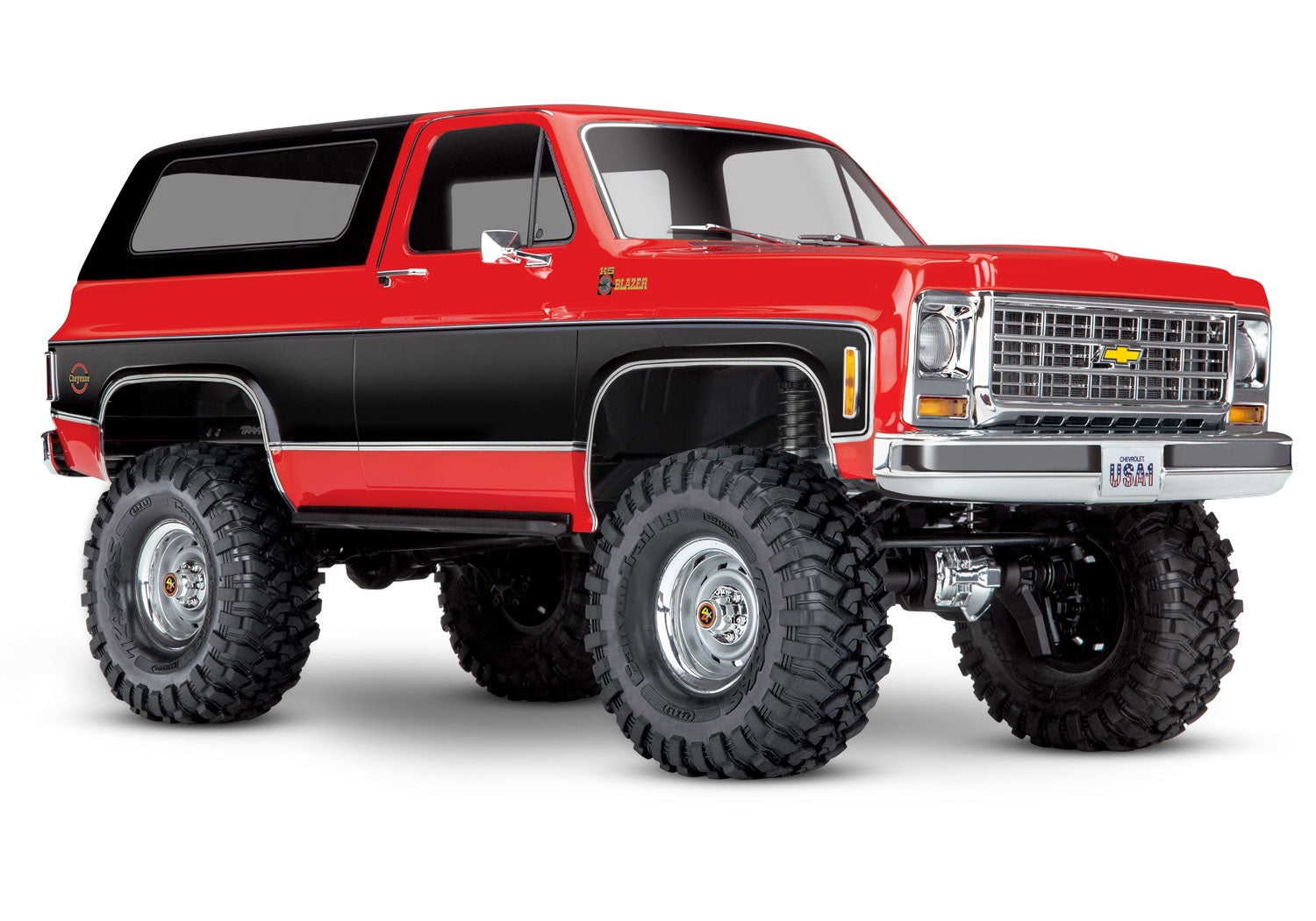 Traxxas TRX-4® 1/10 Trail Crawler Truck w/1979  Chevrolet Blazer Clipless Body (Red) w/TQi™ 2.4GHz Radio