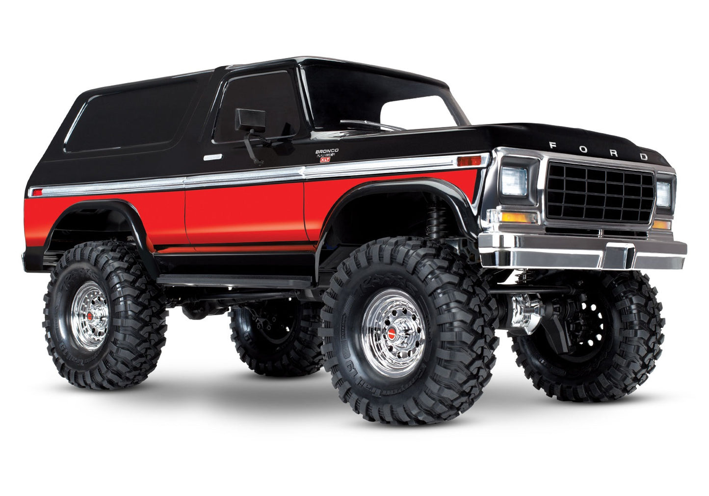 Traxxas TRX-4® 1/10 Trail Crawler Truck w/1979 Bronco Clipless Body (Red) w/TQi 2.4GHz Radio