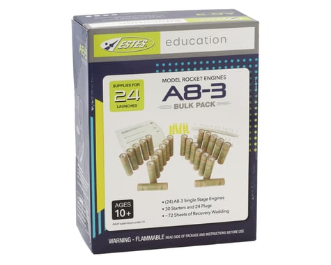 Estes A8-3 Engine Educator Bulk Pack (24)