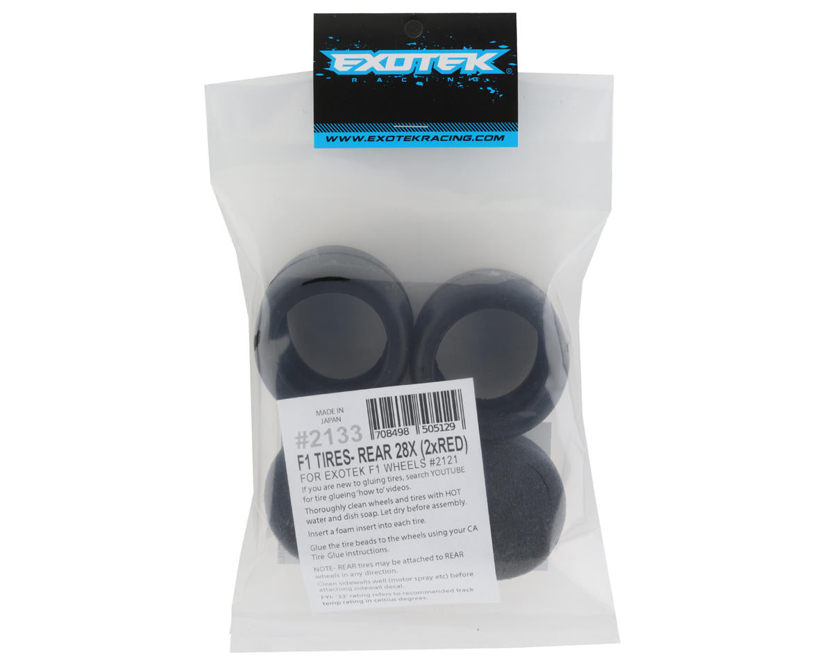 Exotek F1 Rear Rubber Tires (2) (Super Soft)