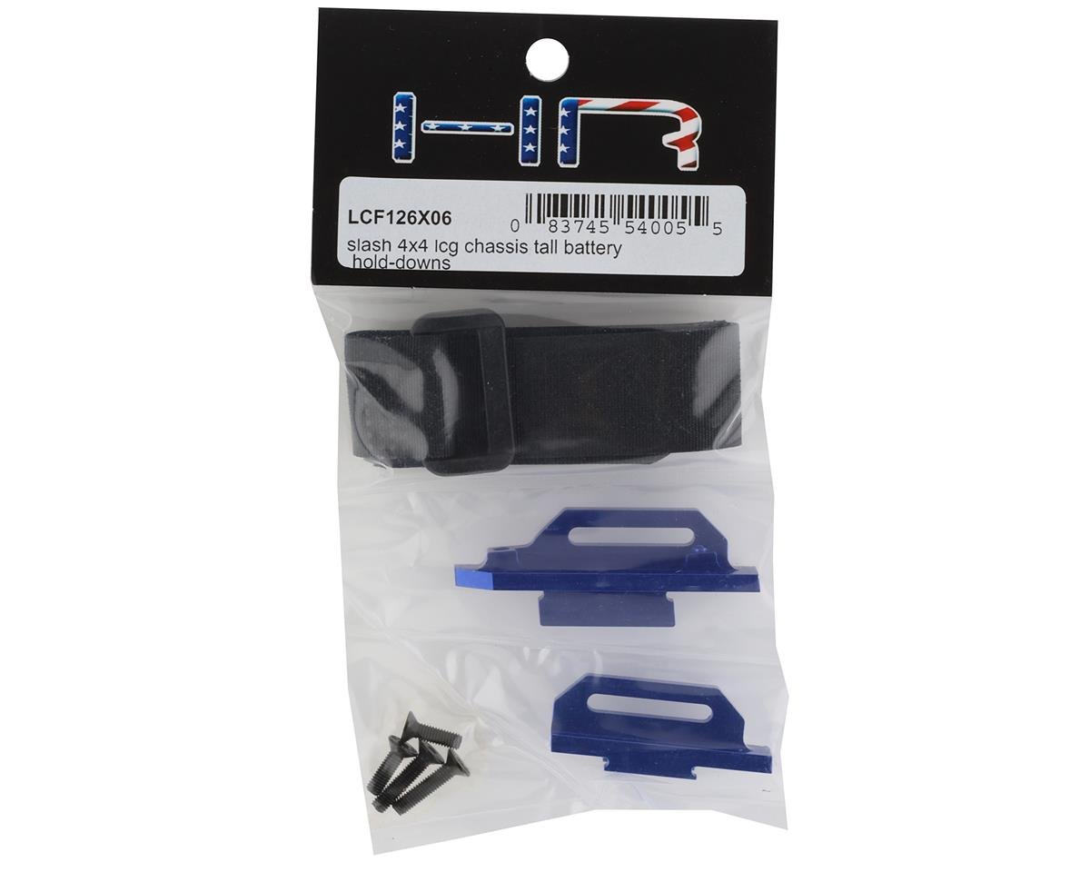 Hot Racing LCG Chassis Tall Battery Hold-Downs for Traxxas Slash 4x4