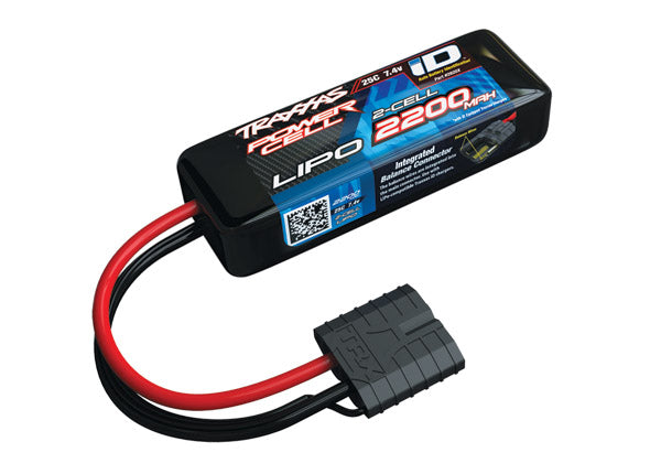 Traxxas 2S "Power Cell" 25C LiPo Battery w/iD Traxxas Connector (7.4V/2200mAh)