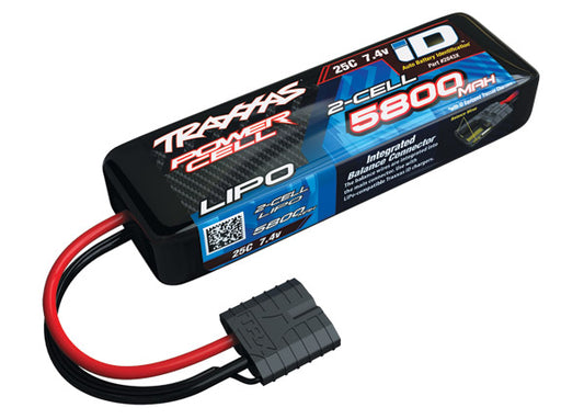 Traxxas 2S "Power Cell" 25C LiPo Battery w/iD Traxxas Connector (7.4V/5800mAh)