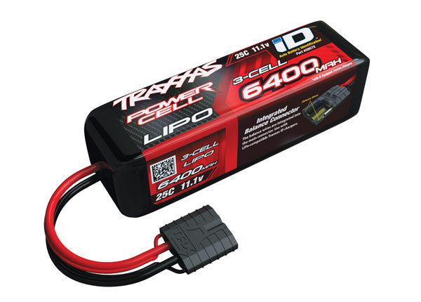 Traxxas 3S "Power Cell" 25C LiPo Battery w/iD Traxxas Connector (11.1V/6400mAh)