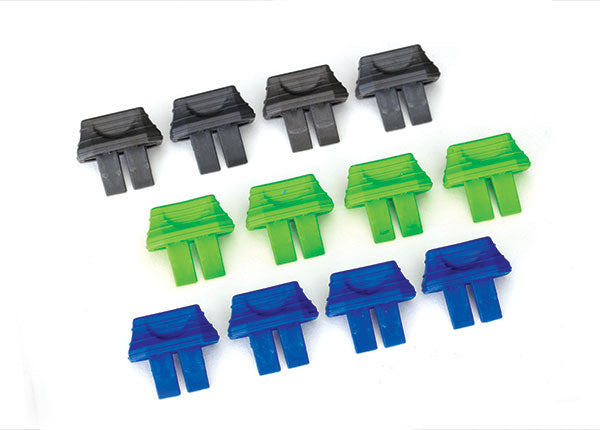 Traxxas Battery Plug Charge Indicator Set (Green x4, Blue x4, Grey x4)