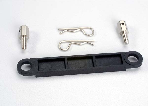 Traxxas Black Battery Hold-Down Plate with Hardware