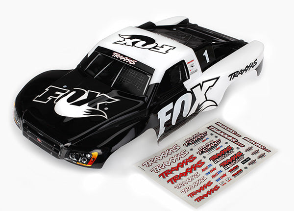 Traxxas Slash Fox Pre-Painted Body (White/Black)