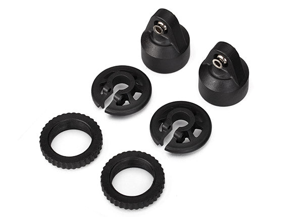 Traxxas X-Maxx/XRT GTX Shock Cap, Spring Collar & Adjuster Nut (2)