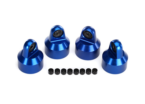 Traxxas X-Maxx/XRT Aluminum GTX Shock Cap (Blue) (4)