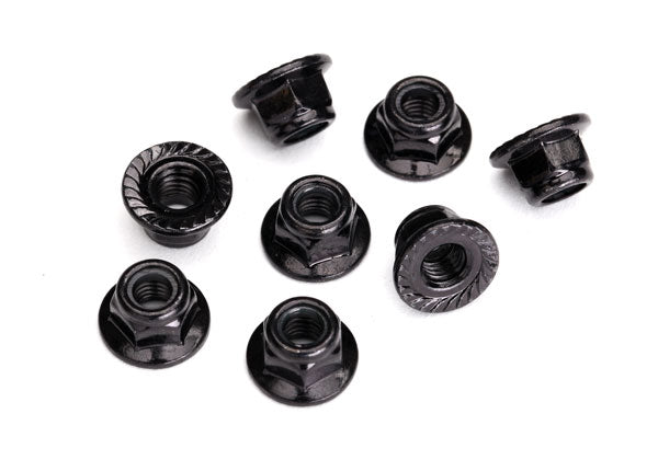 Traxxas 5mm Flanged Nylon Locking Nuts (8)