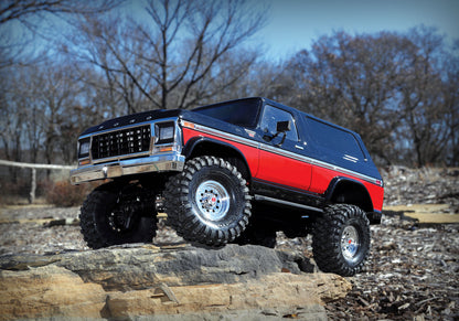 Traxxas TRX-4® 1/10 Trail Crawler Truck w/1979 Bronco Clipless Body (Red) w/TQi 2.4GHz Radio