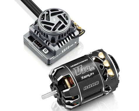 Hobbywing XR10 Pro G3X Stock Spec Sensored Brushless ESC/V10 G4R Motor Combo (21.5T)