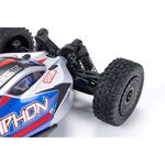 Arrma Typhon Grom MEGA 4WD 380 Brushed 1/18 Buggy RTR (Blue/Silver) w/SLT2 2.4GHz Radio, Battery & Charger