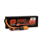 Spektrum 7.4V 5000mAh 2S 50C Smart G2 Hardcase LiPo Battery: IC5