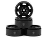 Treal Hobby Type G 1.9" Vintage Wagon Beadlock Wheels (Black) (4) (129.5g)