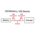 Spektrum RC 6" IC3 Battery to IC2 Device SMART Battery Adapter Cable