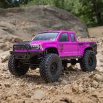 Axial 1/24 SCX24 Base Camp 4WD Rock Crawler Brushed RTR with Battery & Charger, Pink