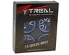 Treal Hobby Type L 1.9" V-Spoke Beadlock Wheels (Blue) (4)