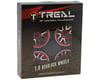 Treal Hobby Type L 1.9" V-Spoke Beadlock Wheels (Red) (4)