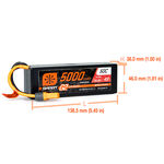 Spektrum 5000mAh 4S 14.8V Smart G2 LiPo 50C Hard Case; IC5