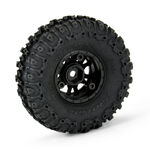 RC CAR/ RC TRACKS/ Pro-Line SCX24 1.0" Trencher Pre-Mounted Tires w/Impulse Wheels (Black) (4) (Medium)