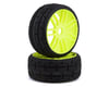 RC CARS/ RC TRUCKS/ GRP GT - TO1 Revo Belted Pre-Mounted 1/8 Buggy Tires (Yellow) (2) (S1) w/17mm Hex