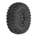 Pro-Line Axial SCX24 1.0" Hyrax Pre-Mounted Tires w/Black Impulse Wheel (4)