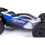 Arrma Typhon Grom MEGA 4WD 380 Brushed 1/18 Buggy RTR (Blue/Silver) w/SLT2 2.4GHz Radio, Battery & Charger