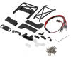 Injora IR40 Half Truck Hard Pre-Painted Body Set for Traxxas® TRX-4M® (Grey) (Defender®/Bronco®) w/Bed Rack & LED Lights