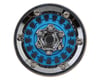 Injora 1.0" ModuWheel Brass & Aluminum Micro Crawler Beadlock Wheels (Blue) (4) (21g ea) (-4.4mm Offset)