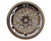 Injora 1.3" ModuWheel Brass & Aluminum Micro Rock Crawler Beadlock Wheels (43g ea) (Gold/Chrome) (4)