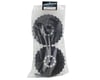 JConcepts Magma Pre-Mounted Monster Truck Tires w/Hazard Wheel (Black) (2) (Platinum)